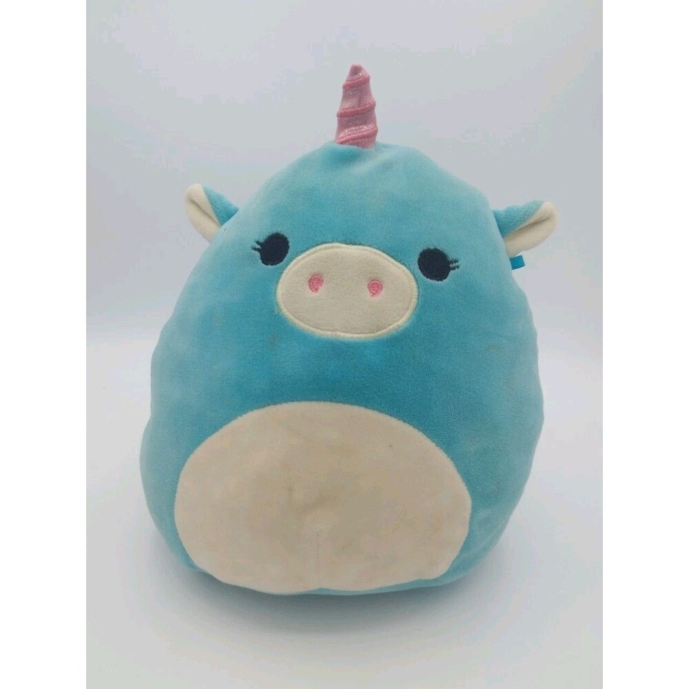 Squishmallows 8" Ace Unicorn Plush Pillow Teal Aqua Squishmallows